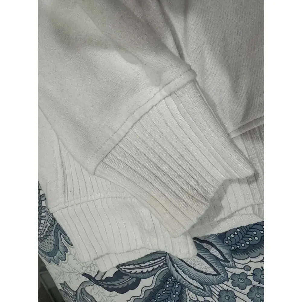 Aerie Down To Earth White Crew Neck Oversized Sweatshirt- Size Large - Picture 7 of 9